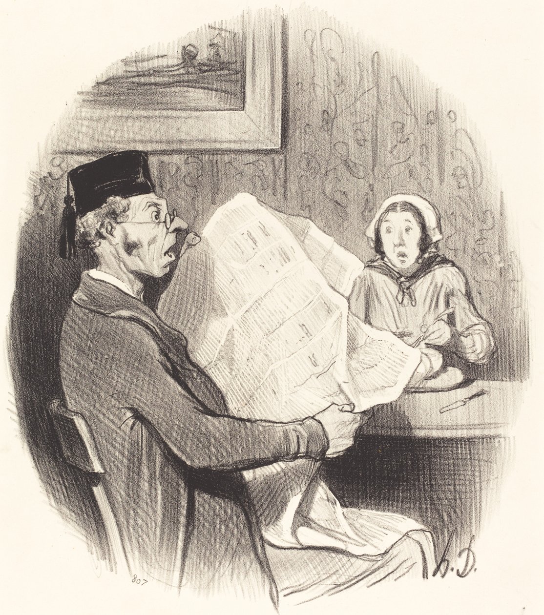 The Format Increasingly Monster by Honoré Daumier