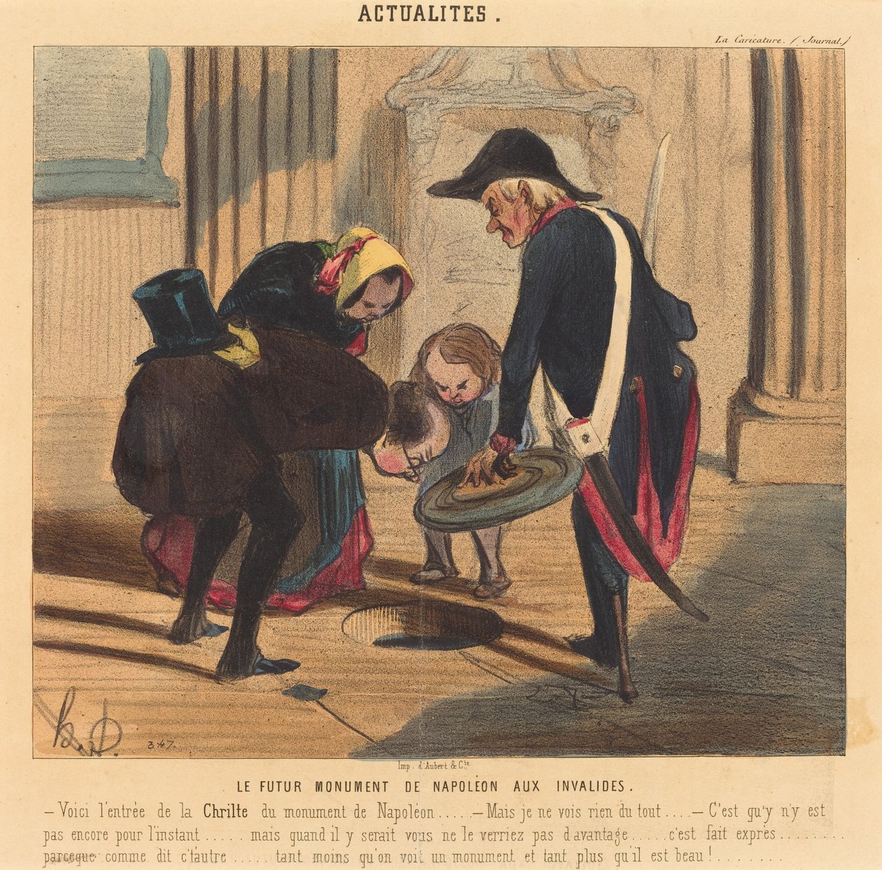 The Future Monument of Napoleon at the Invalides by Honoré Daumier
