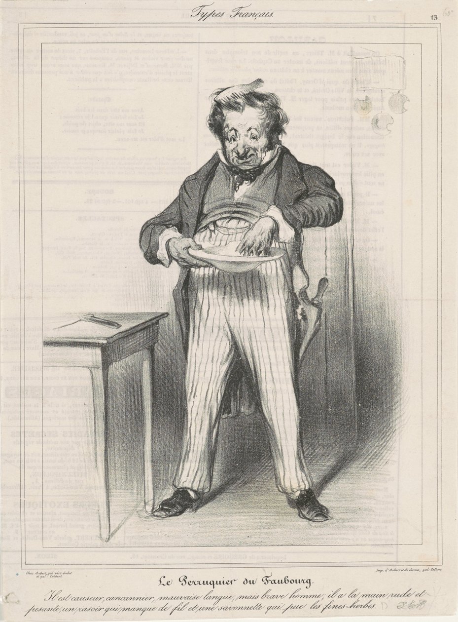 The Hairdresser of the Faubourg by Honoré Daumier