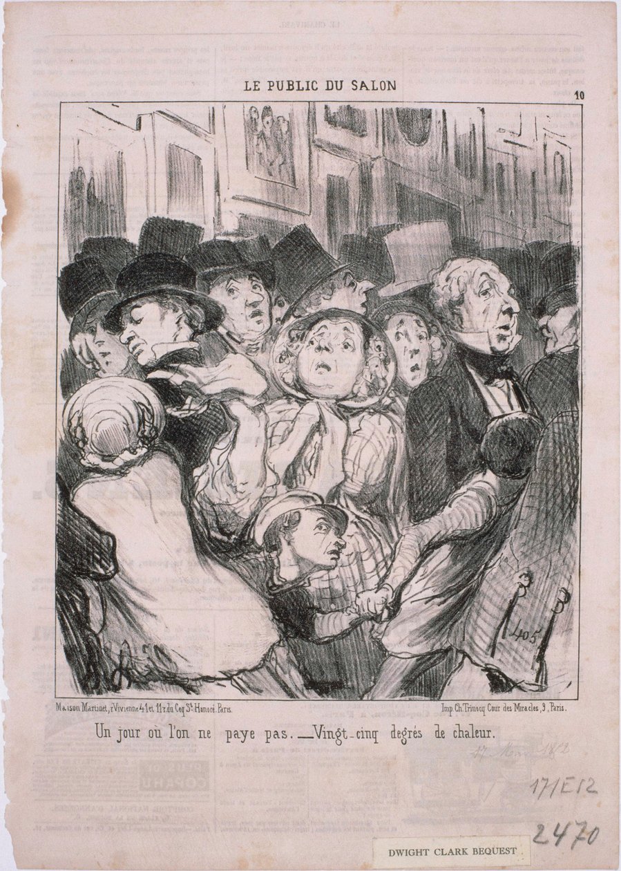 The Public of the Salon by Honoré Daumier
