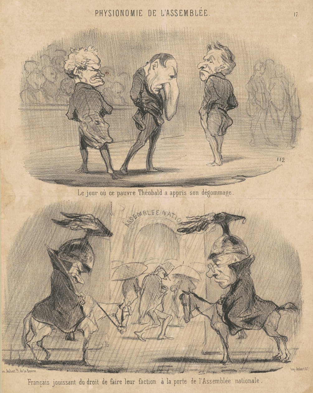 The Day When... Théobald Learned of His Demotion by Honoré Daumier