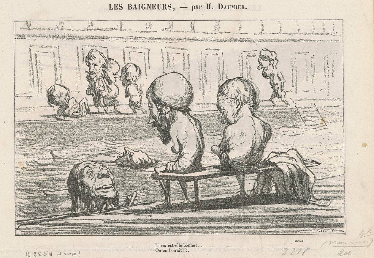 Is the water good? ... / A full water by Honoré Daumier