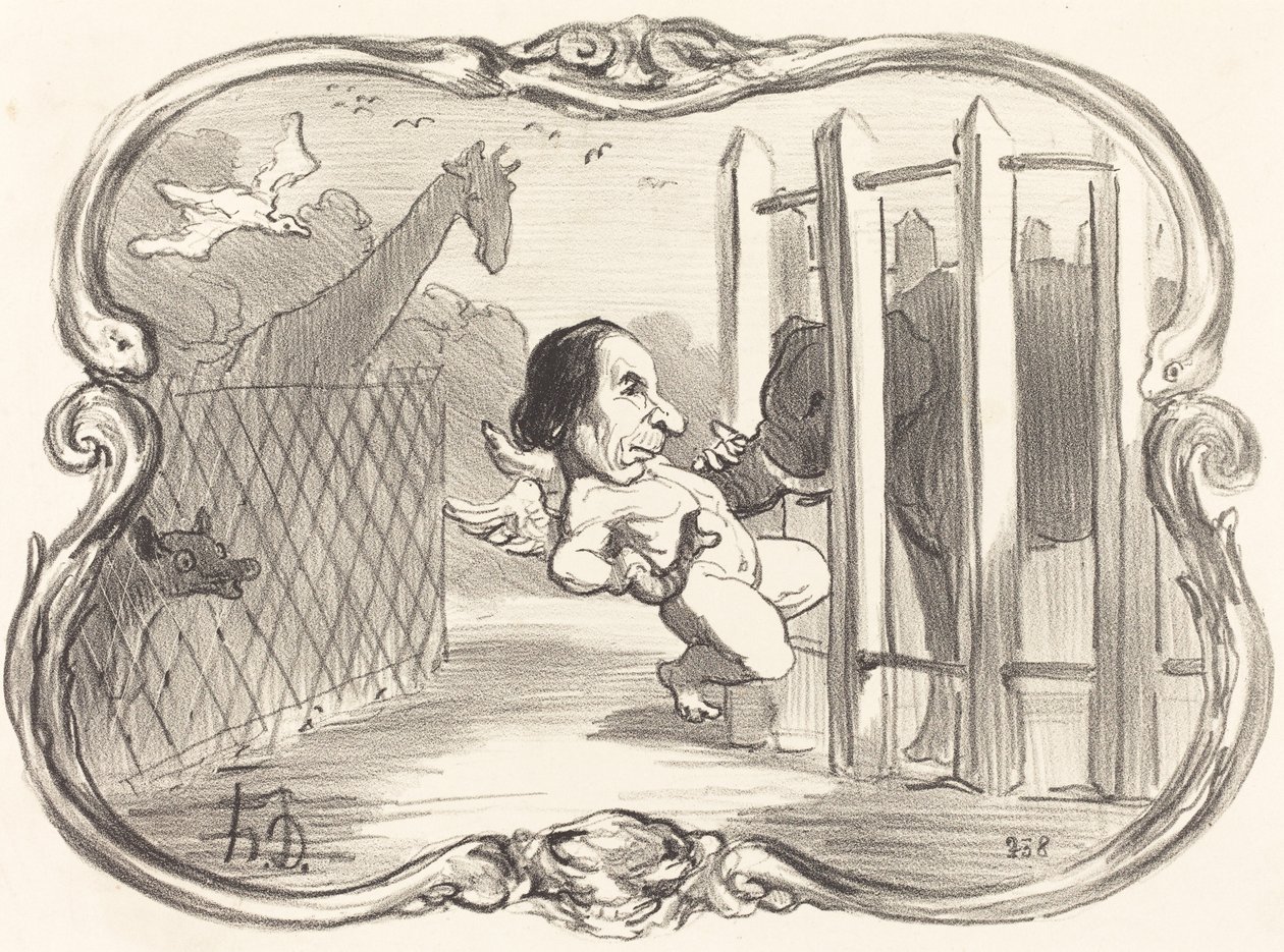 The Misfortunes of Chemist Dumas by Honoré Daumier