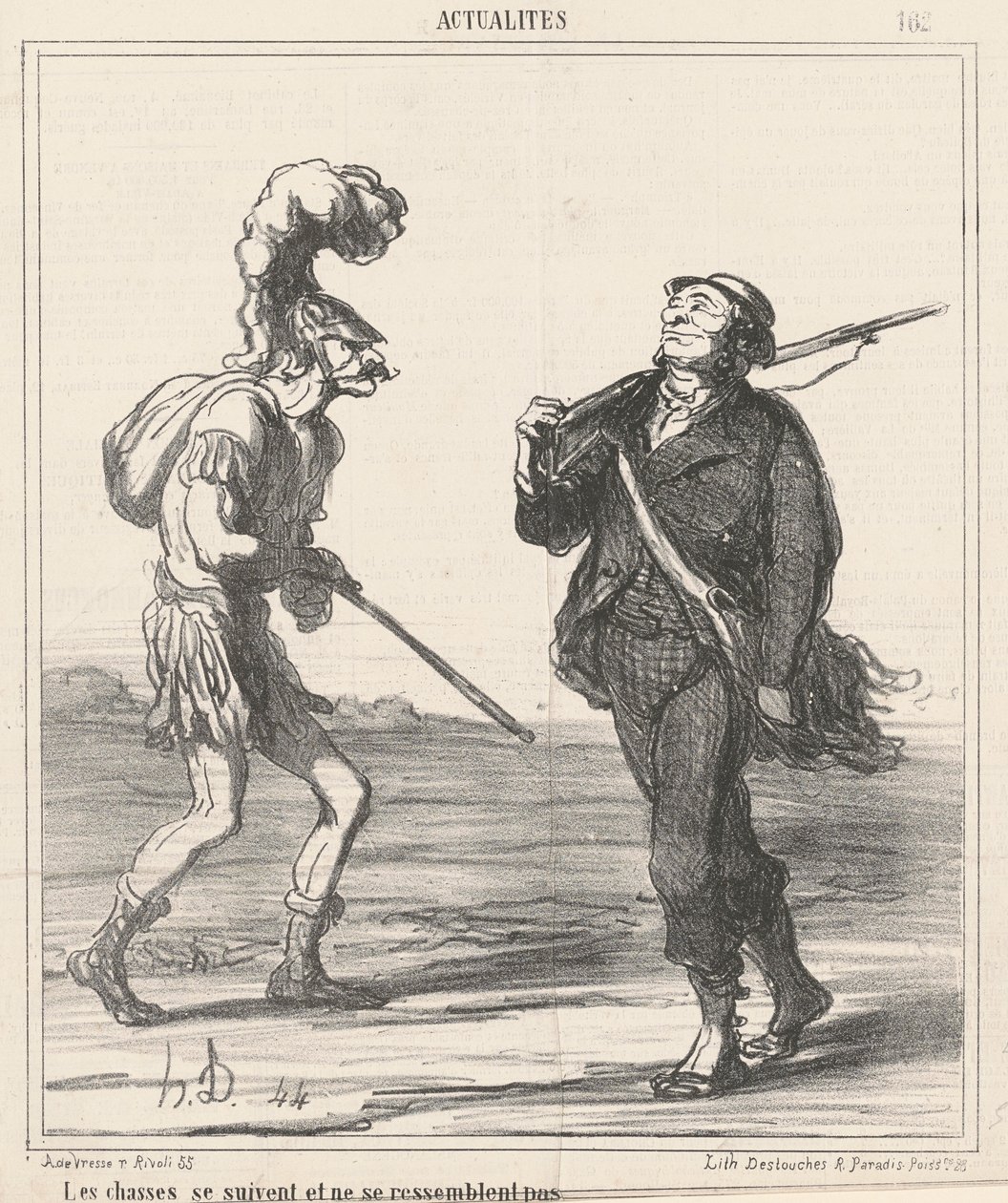 The Hunts... Are Not Alike by Honoré Daumier