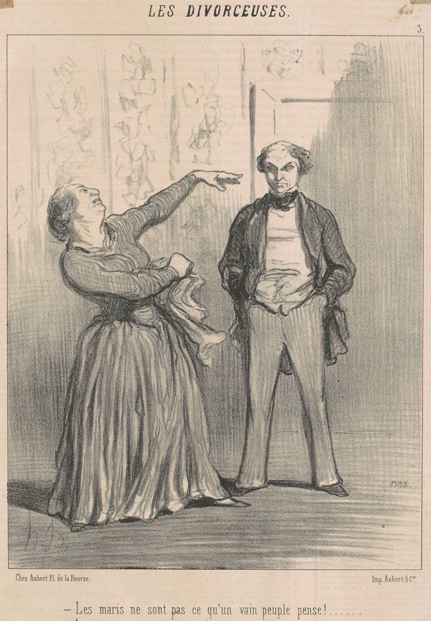 Husbands Are Not What a Vain People Think! by Honoré Daumier