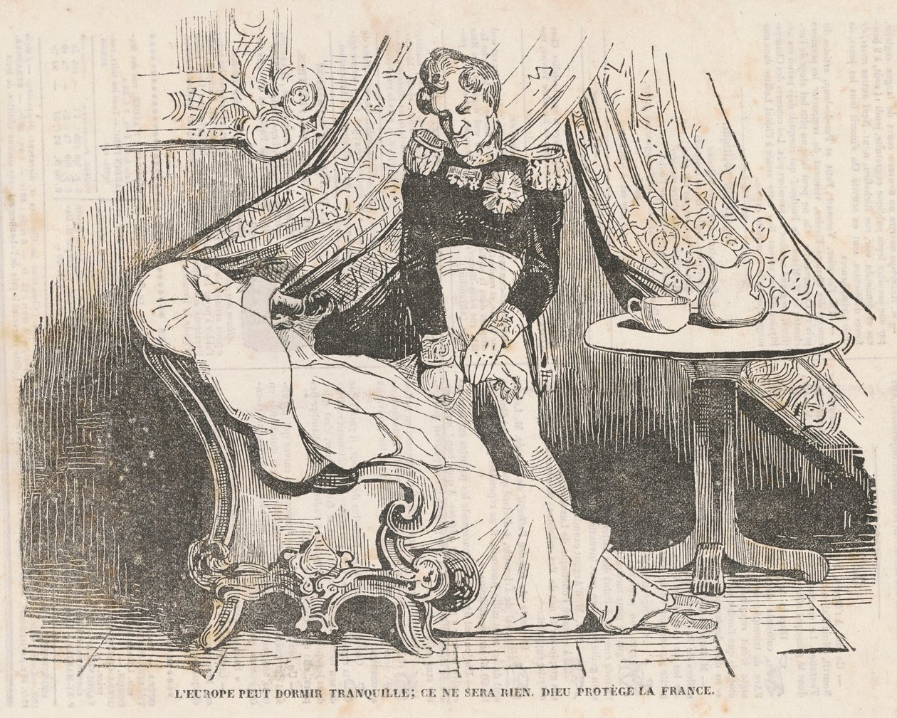 Europe can sleep peacefully ... by Honoré Daumier