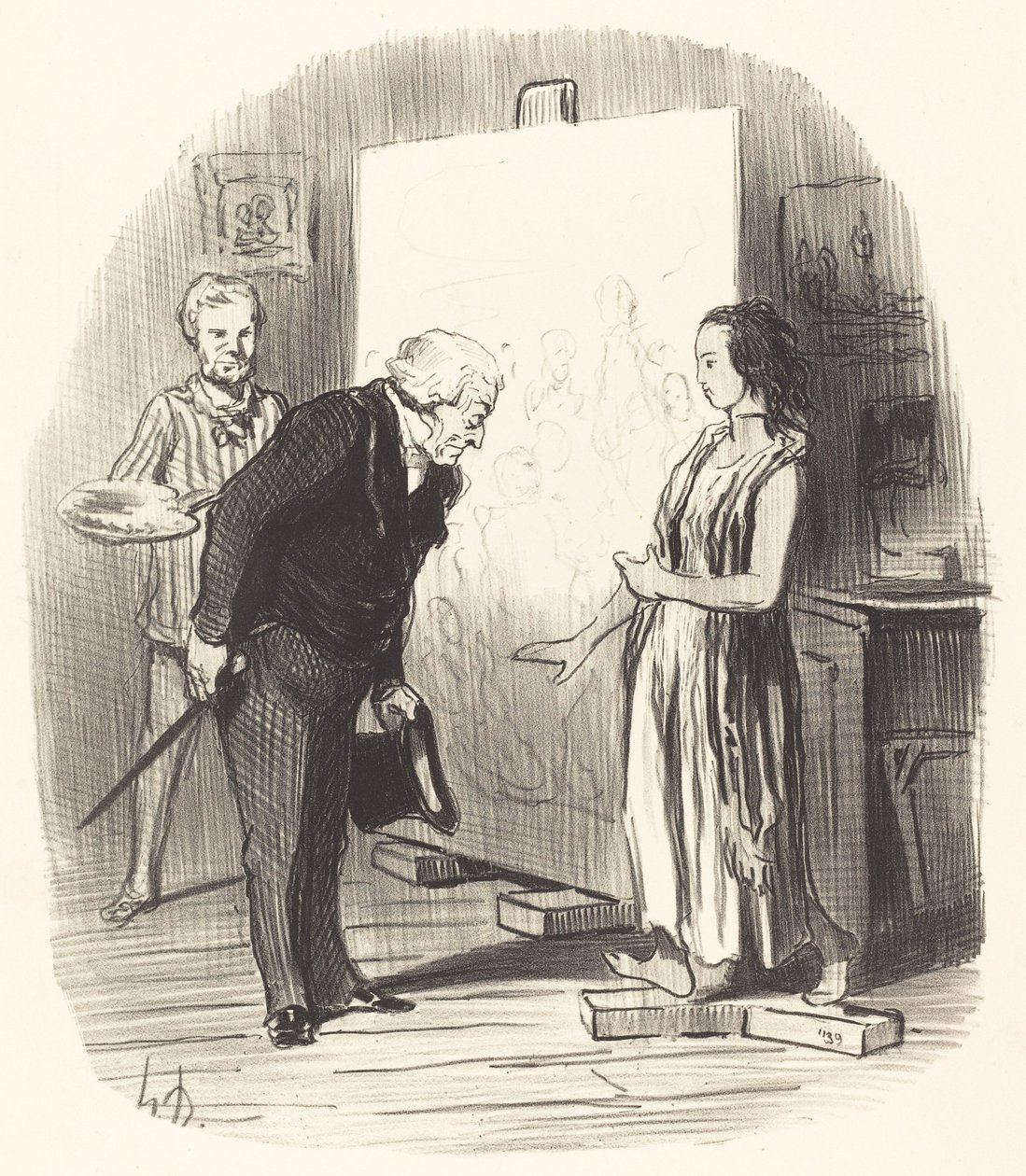 Madam, I Have the Honor! by Honoré Daumier
