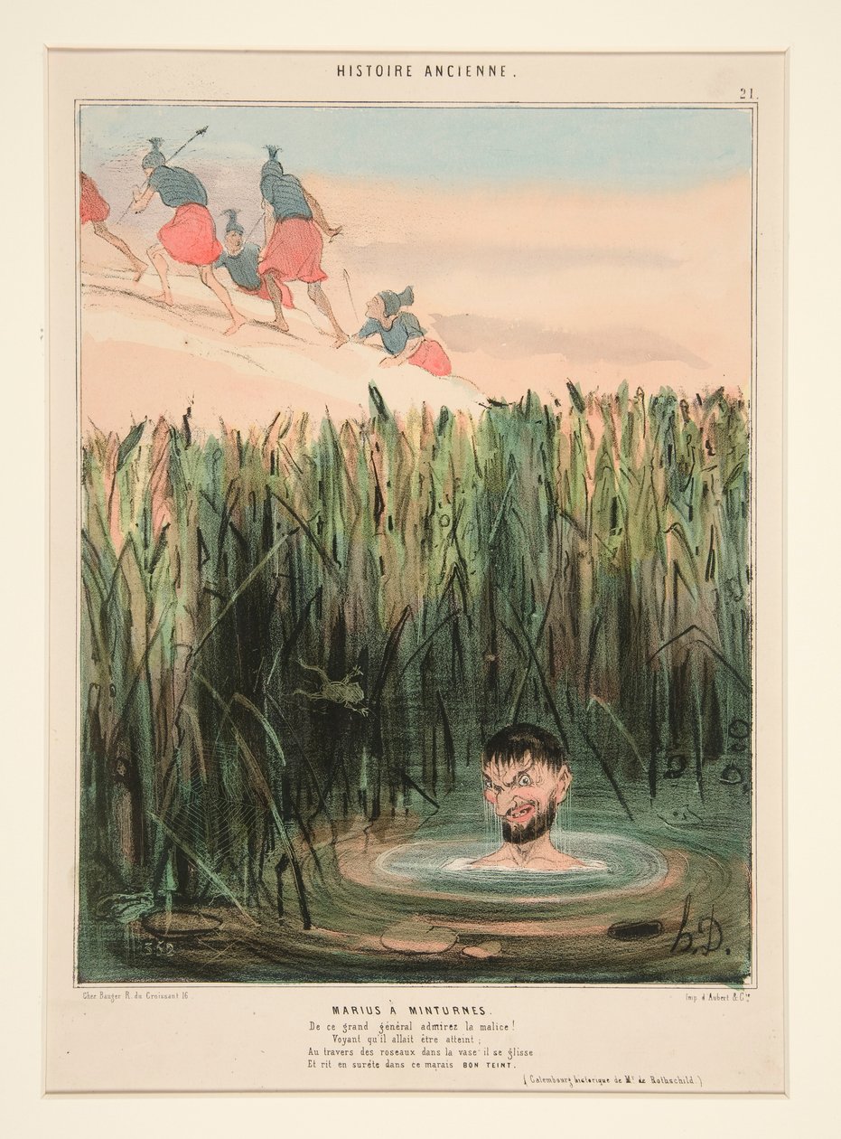 Marius at Minturnae. Admire the Malice of this Great General by Honoré Daumier
