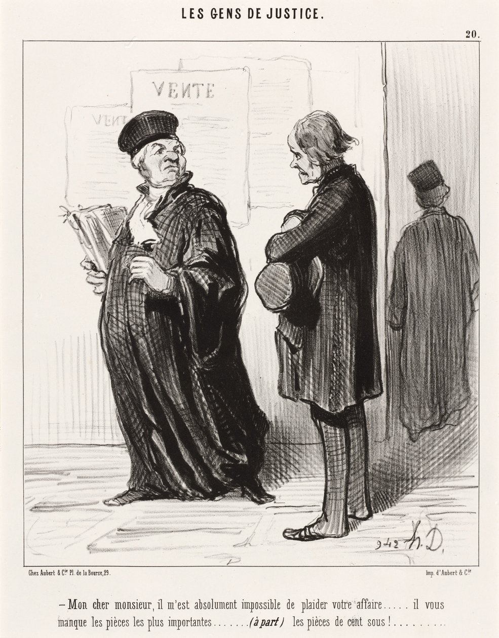 My Dear Sir... Impossible to Plead Your Case by Honoré Daumier