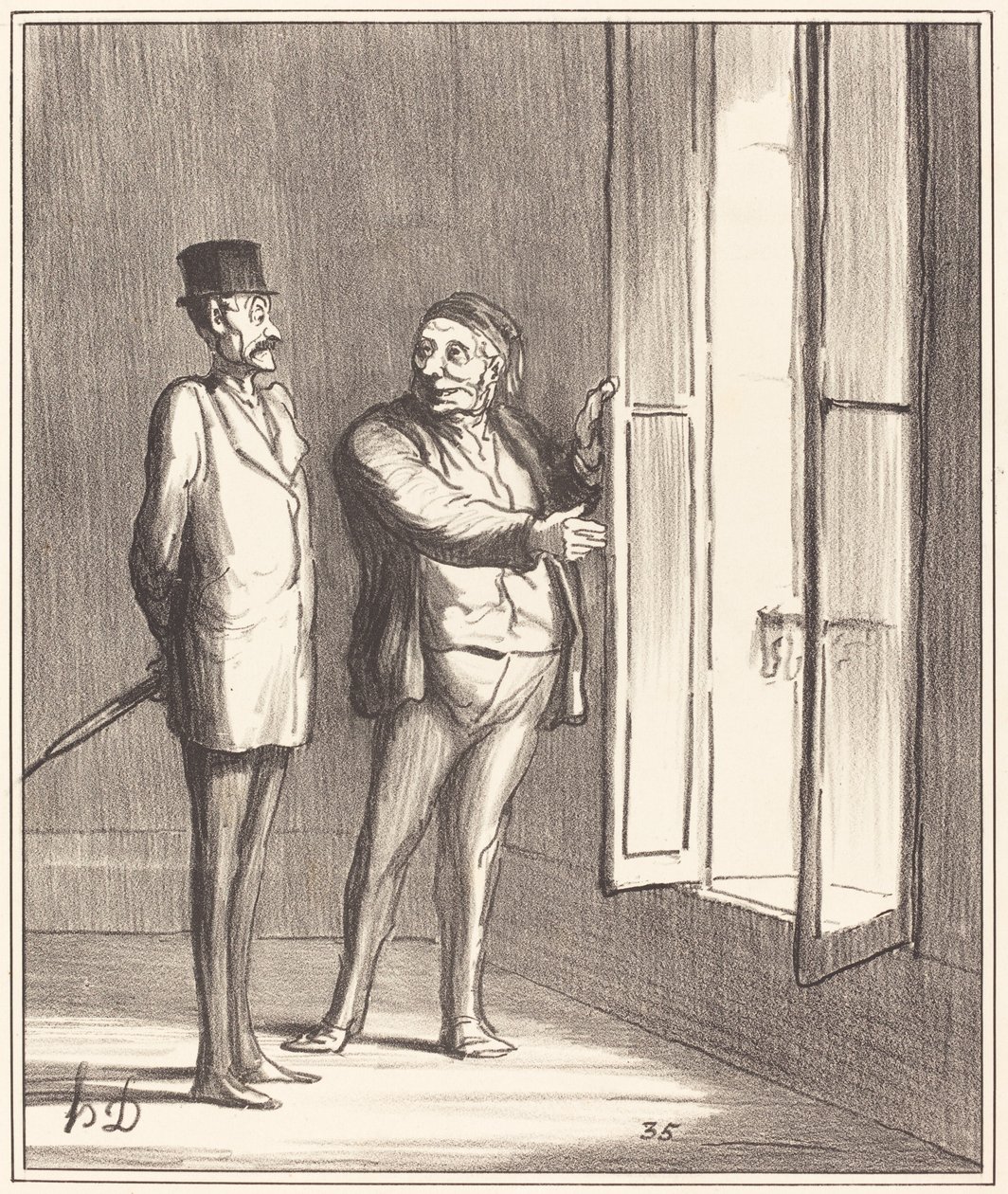 Sir Will Be Very Well Here... by Honoré Daumier