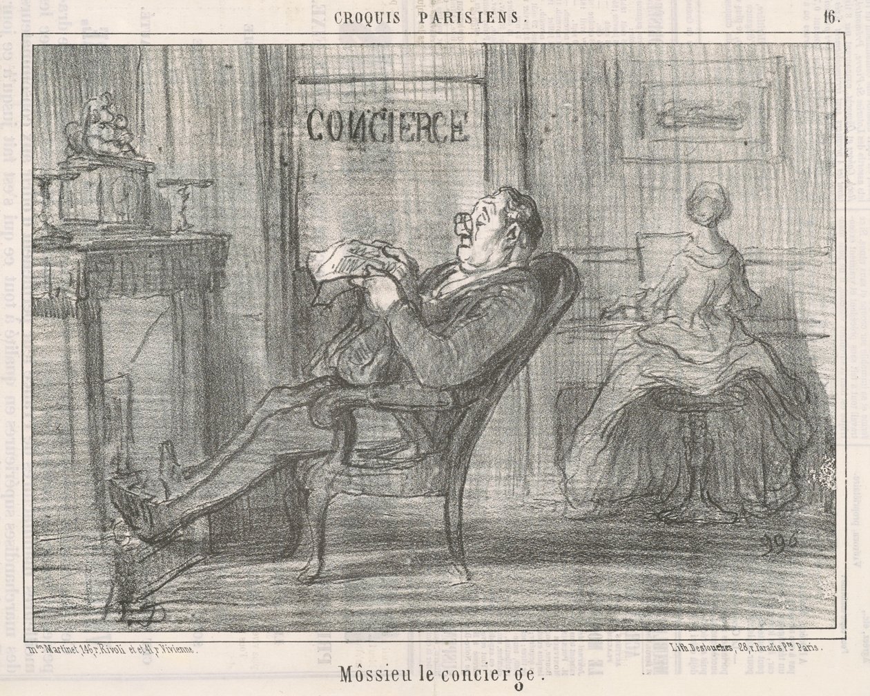 Mister Concierge by Honoré Daumier