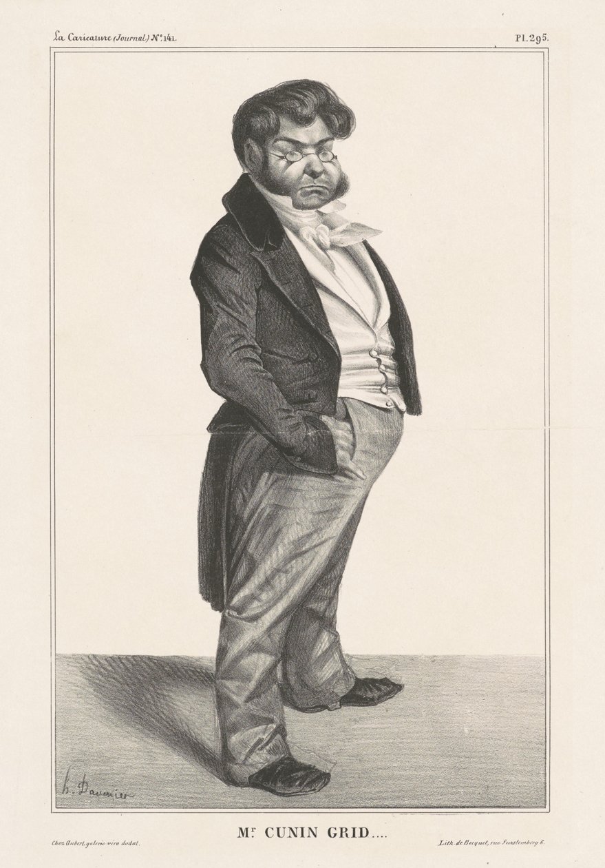 Mr. Cunin Grid...(Cunin-Gridaine) by Honoré Daumier
