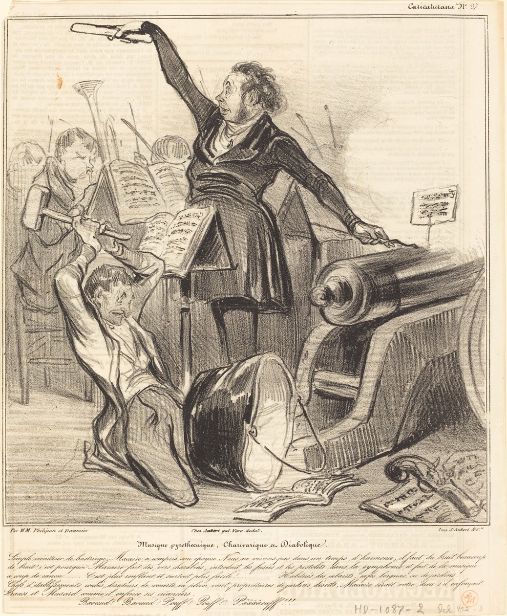 Pyrotechnic, Charivarique and Diabolical Music by Honoré Daumier