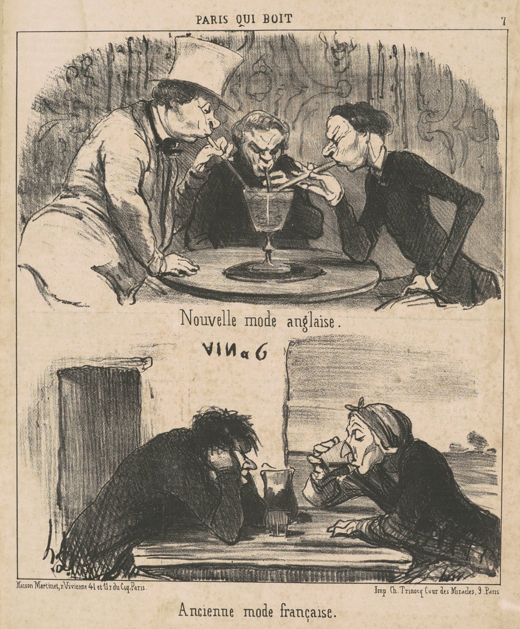New English Fashion by Honoré Daumier