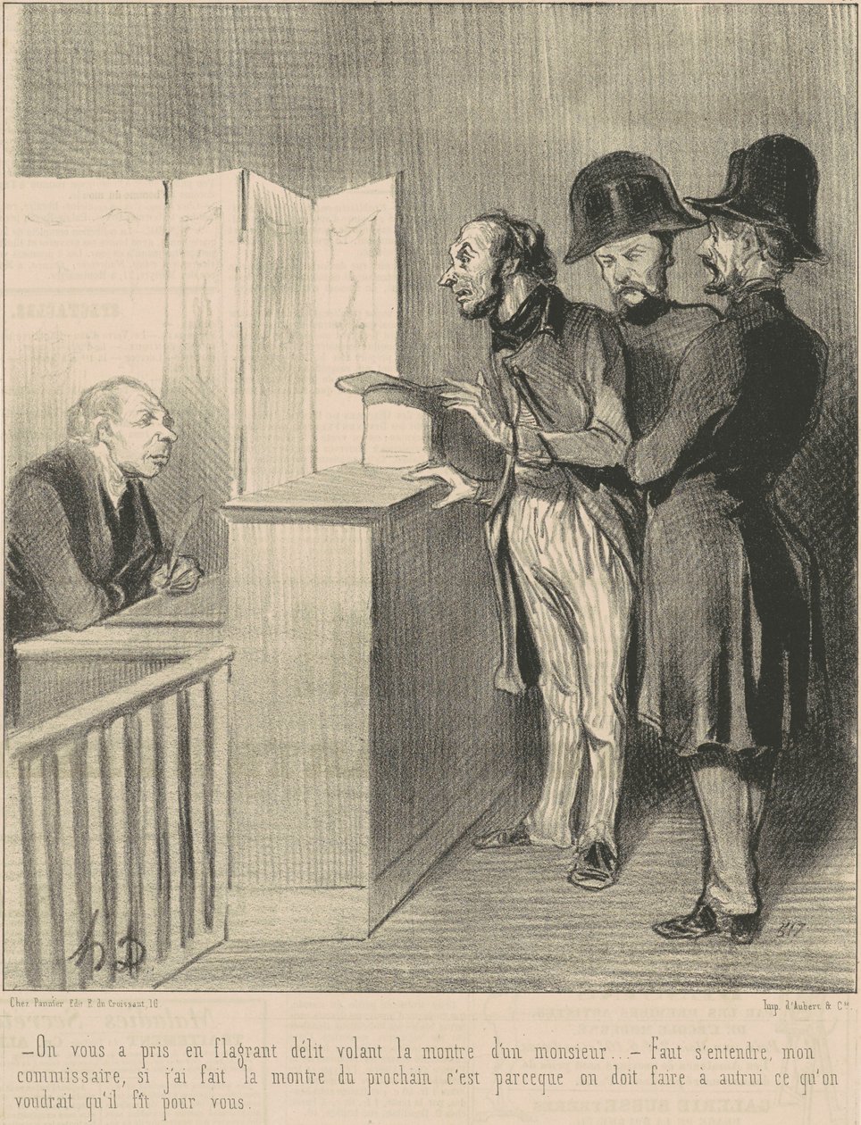 You were caught in the act... by Honoré Daumier