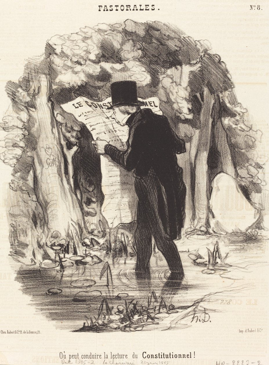 Where Reading the Constitution Can Lead! by Honoré Daumier