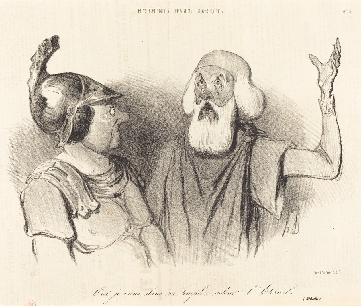 Yes, I Come, in His Temple... by Honoré Daumier