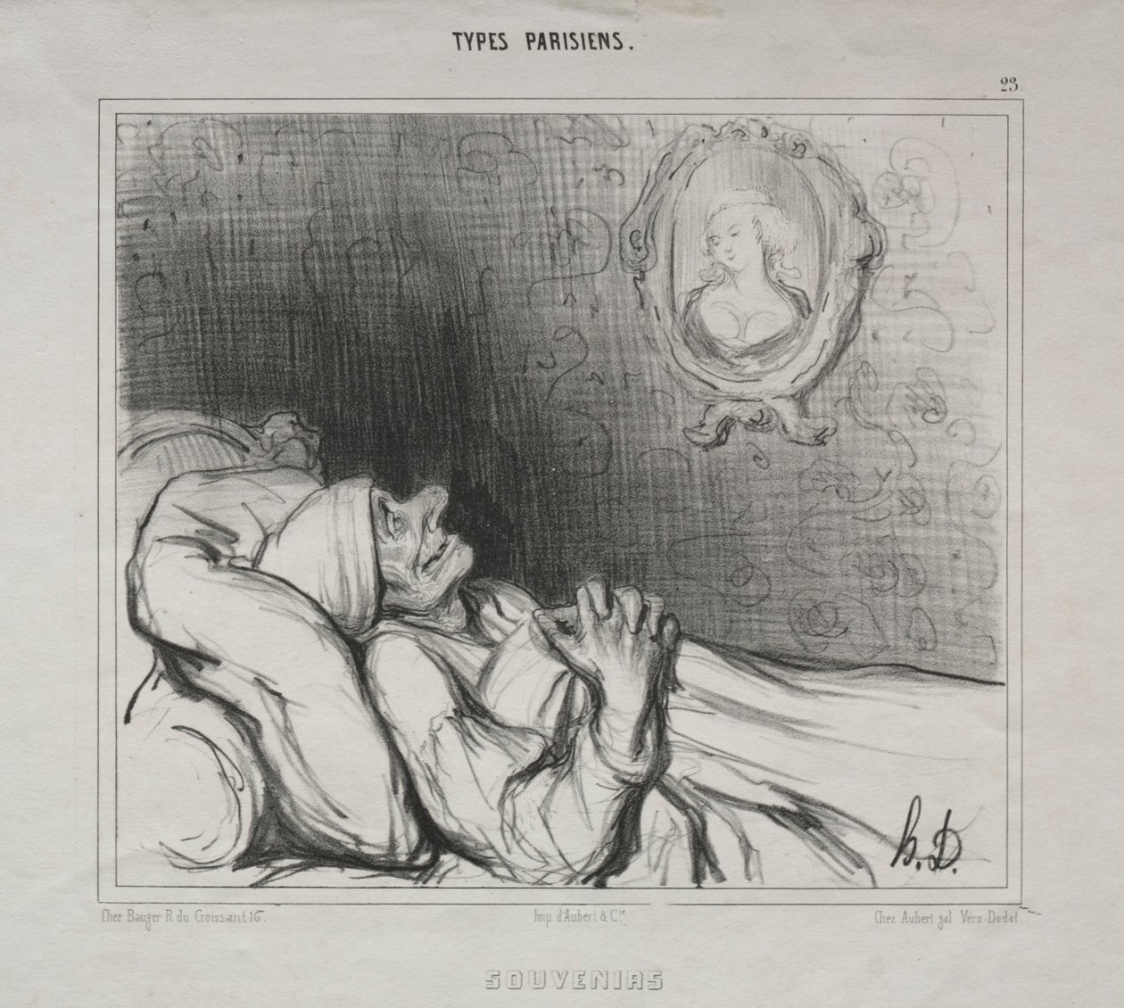 Parisian Types: Memories, 10 May 1840 by Honoré Daumier