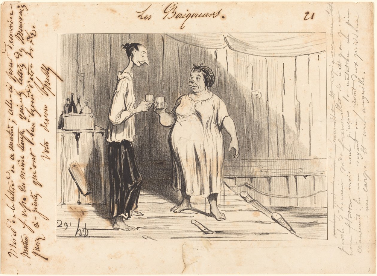 Word of Honor Mme. Frenouillet by Honoré Daumier