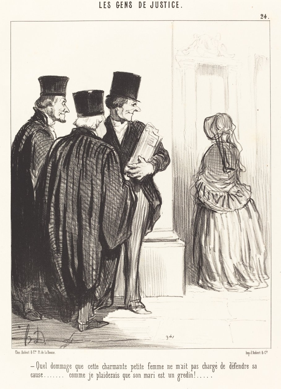 What a Shame that this Charming... Woman... by Honoré Daumier