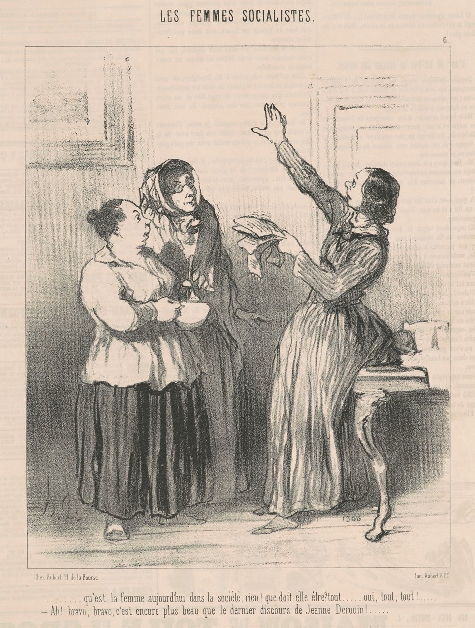 What is the Woman Today in Society... by Honoré Daumier
