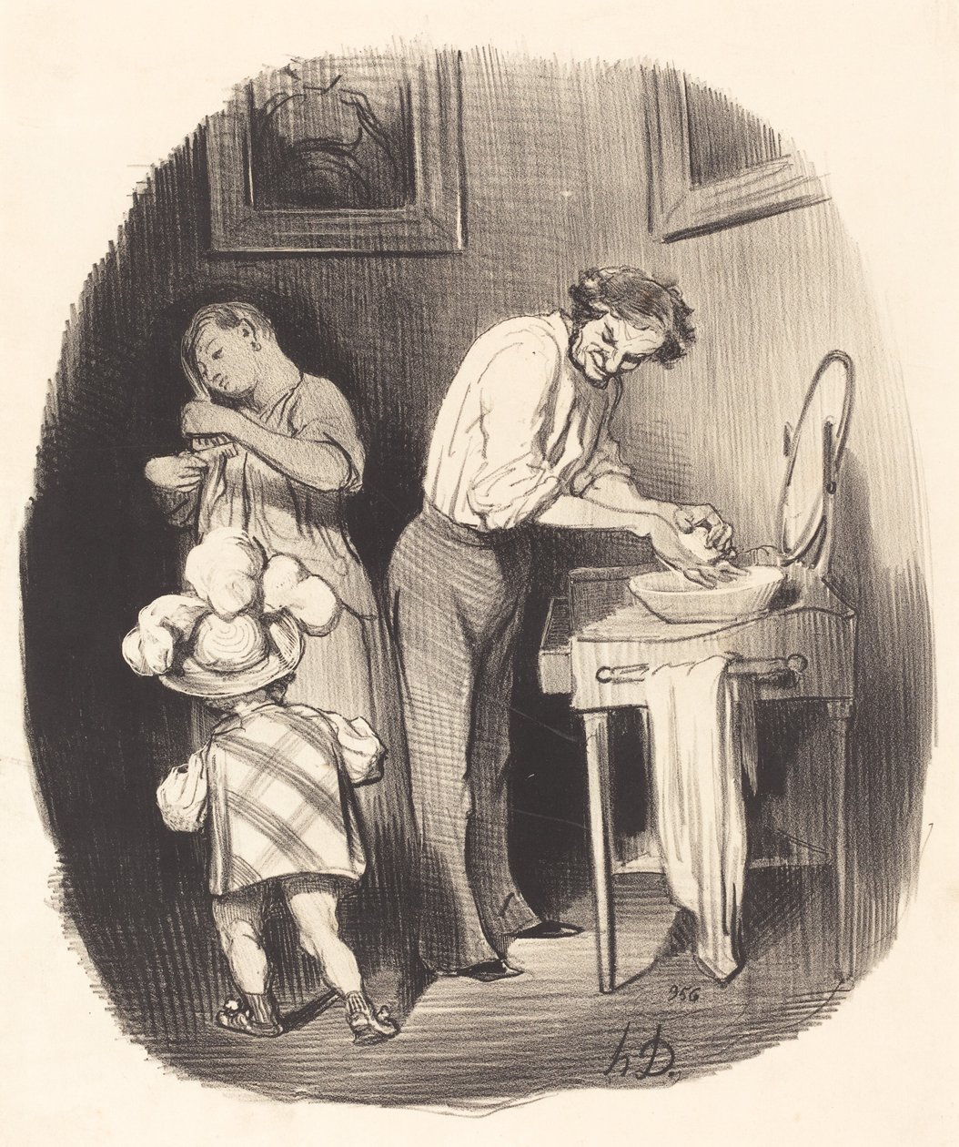 How Nice He Is, Dodore... by Honoré Daumier