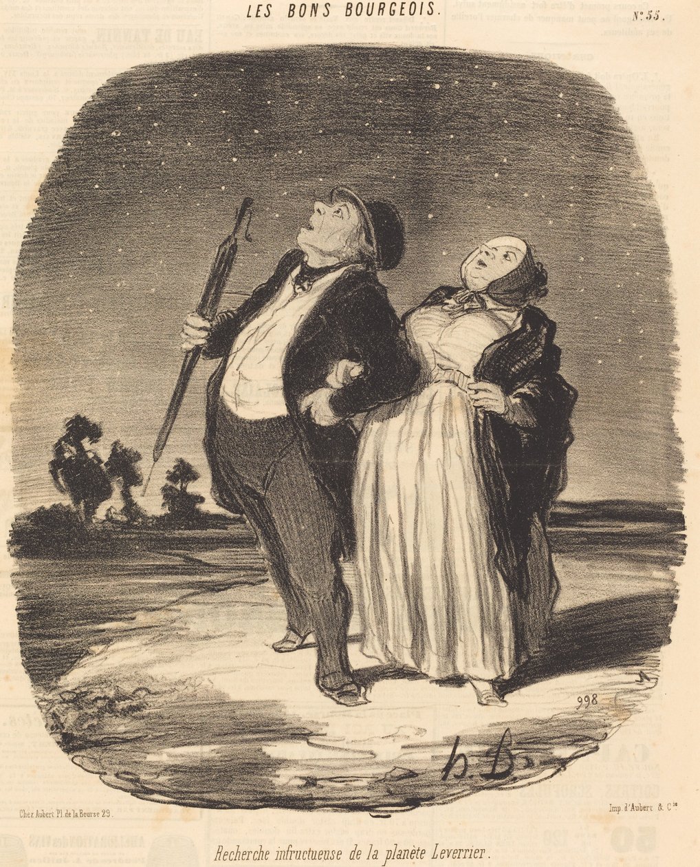 Unsuccessful Search for the Leverrier Planet by Honoré Daumier