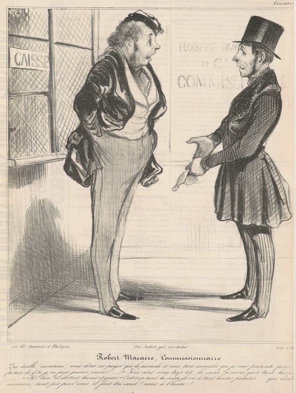Robert Macaire Commissionaire by Honoré Daumier