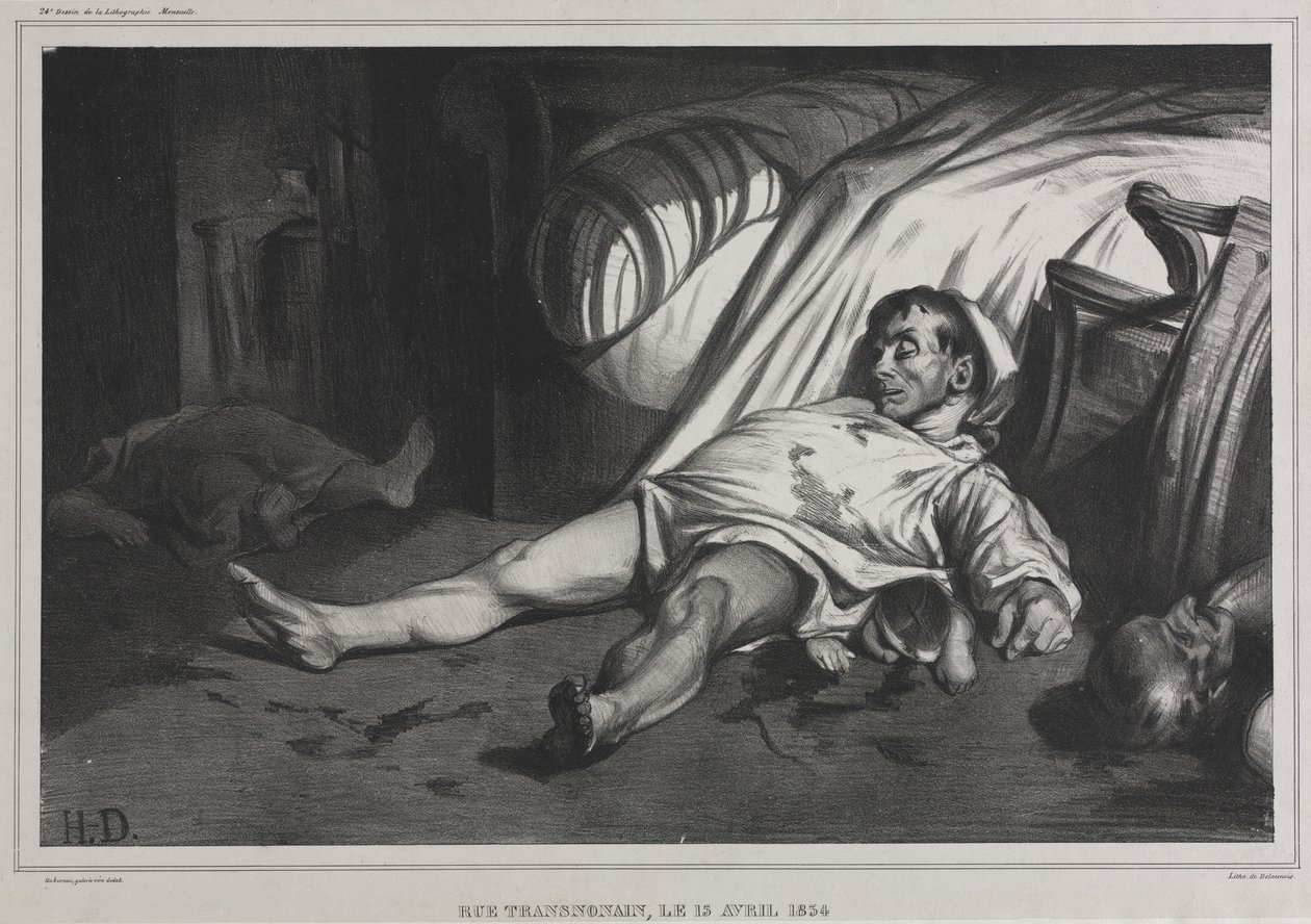 Rue Transnonain, le 15 April, 1834 by Honoré Daumier