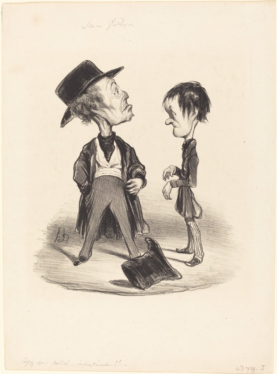 So Be Polite... by Honoré Daumier