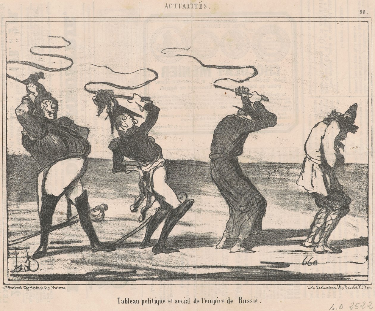 Table of the Russian Empire by Honoré Daumier