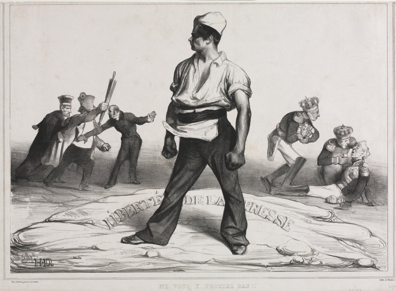 The Monthly Association (plate 20): Do not meddle with it! by Honoré Daumier