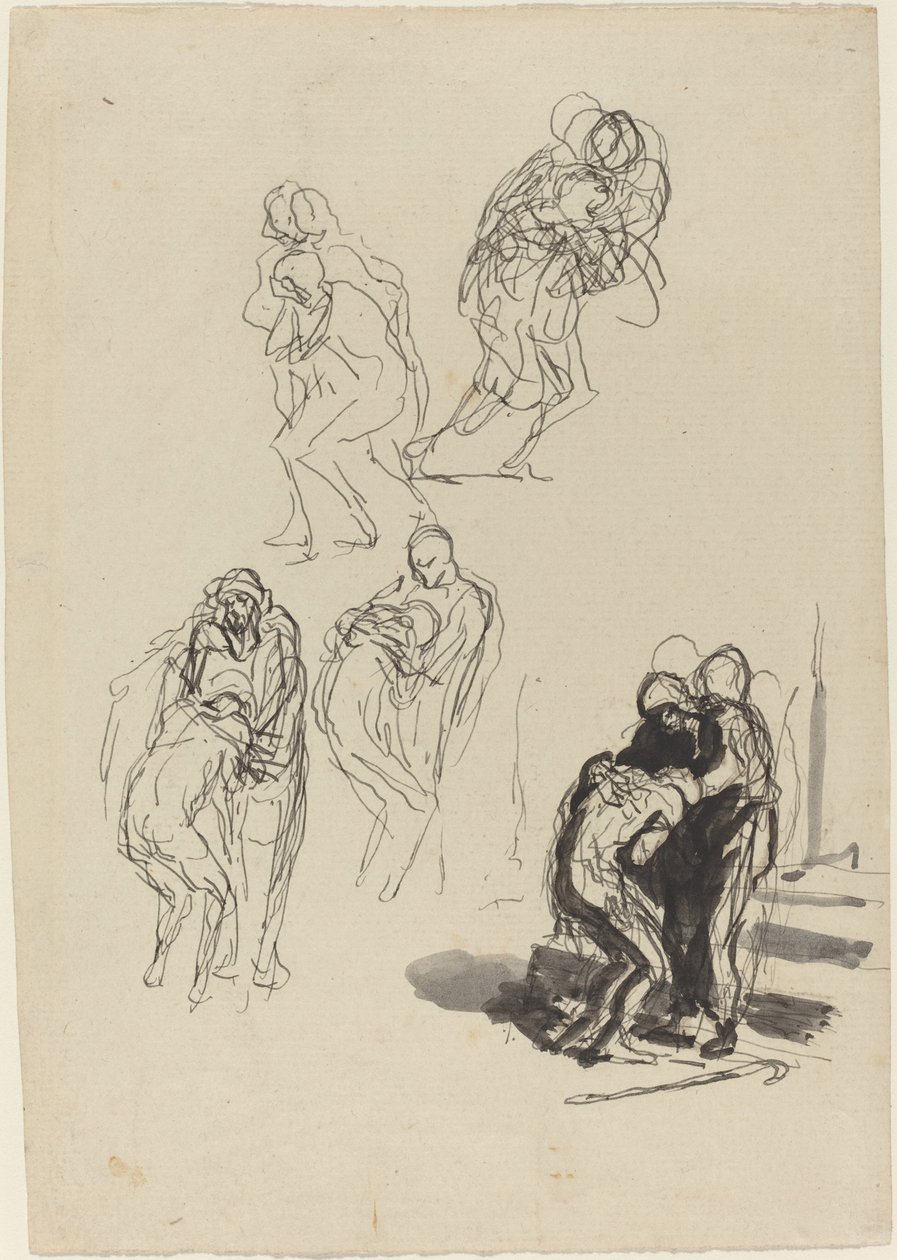 The Prodigal Son by Honoré Daumier