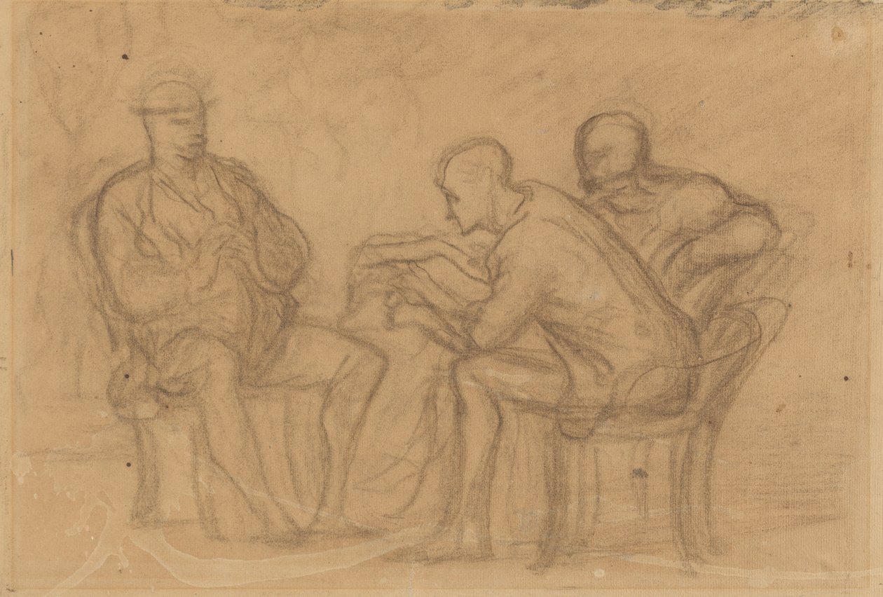 The Reading by Honoré Daumier