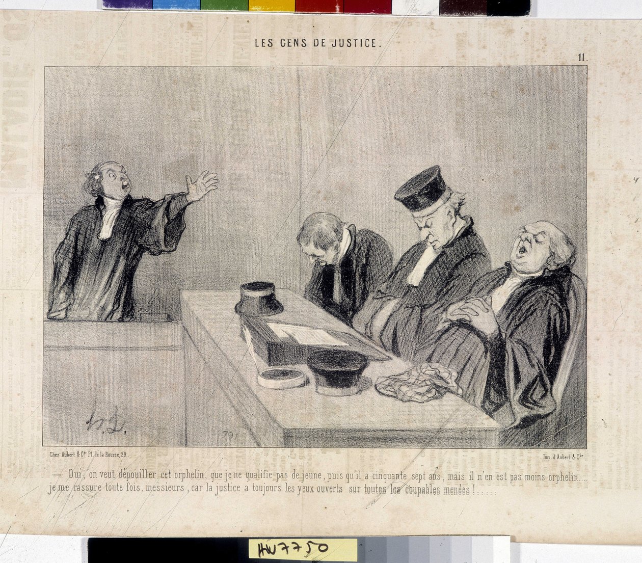 The People of Justice (Cartoon by Honore Daumier) by Honoré Daumier