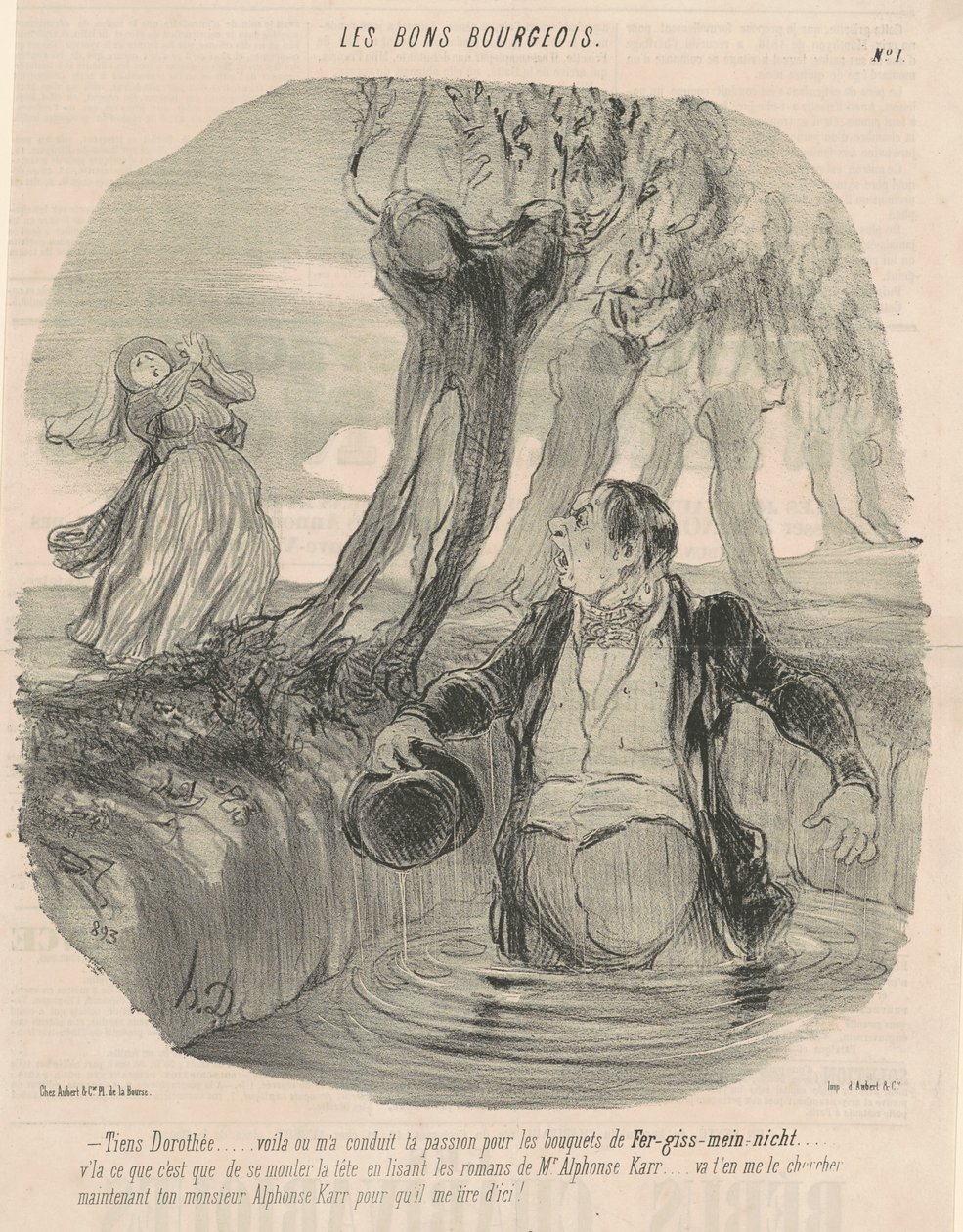 Look Dorothée... This is Where it Led Me... by Honoré Daumier