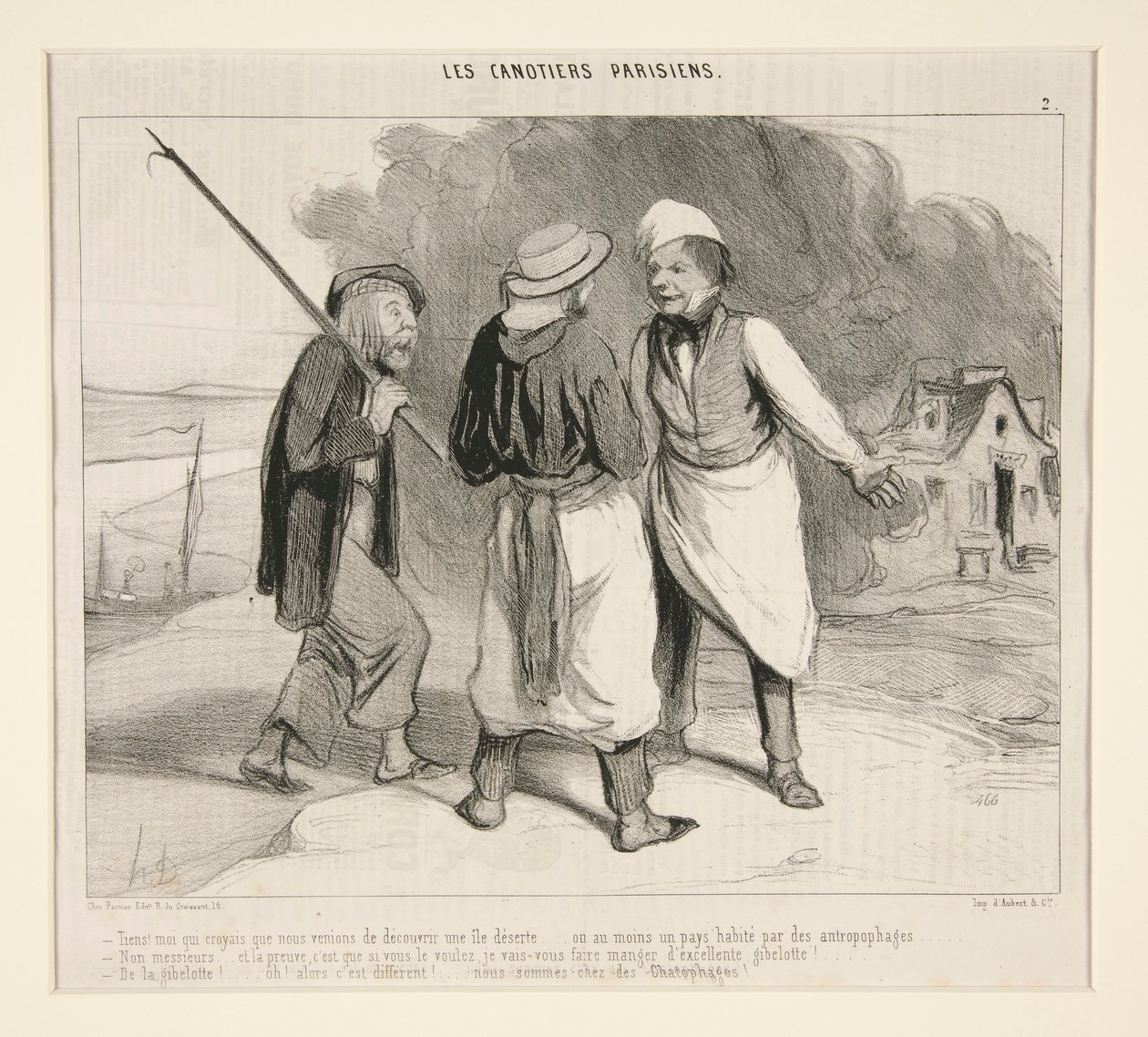 Well! I thought we had just discovered a desert island by Honoré Daumier