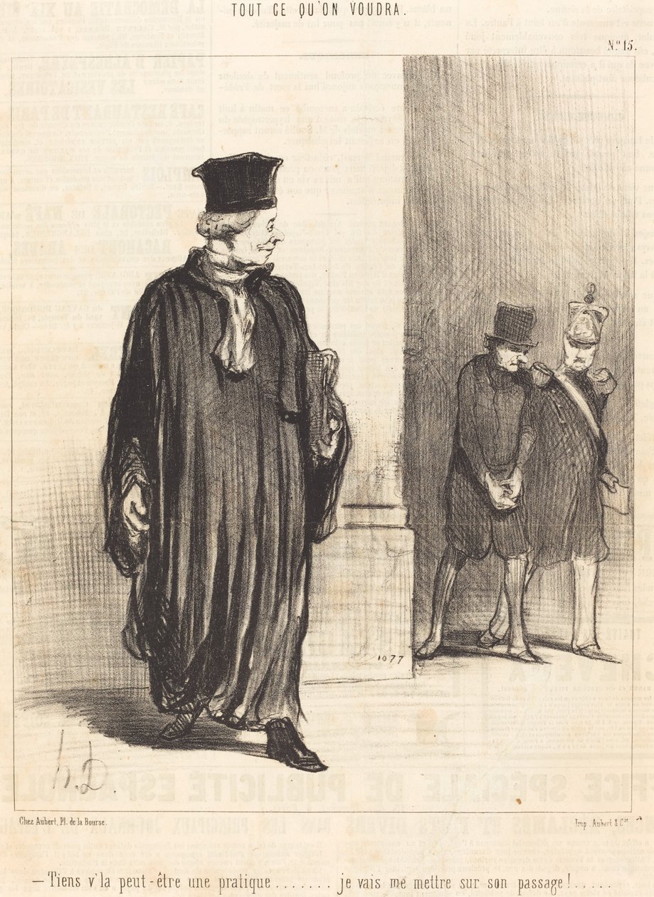 Here, Maybe a Customer by Honoré Daumier