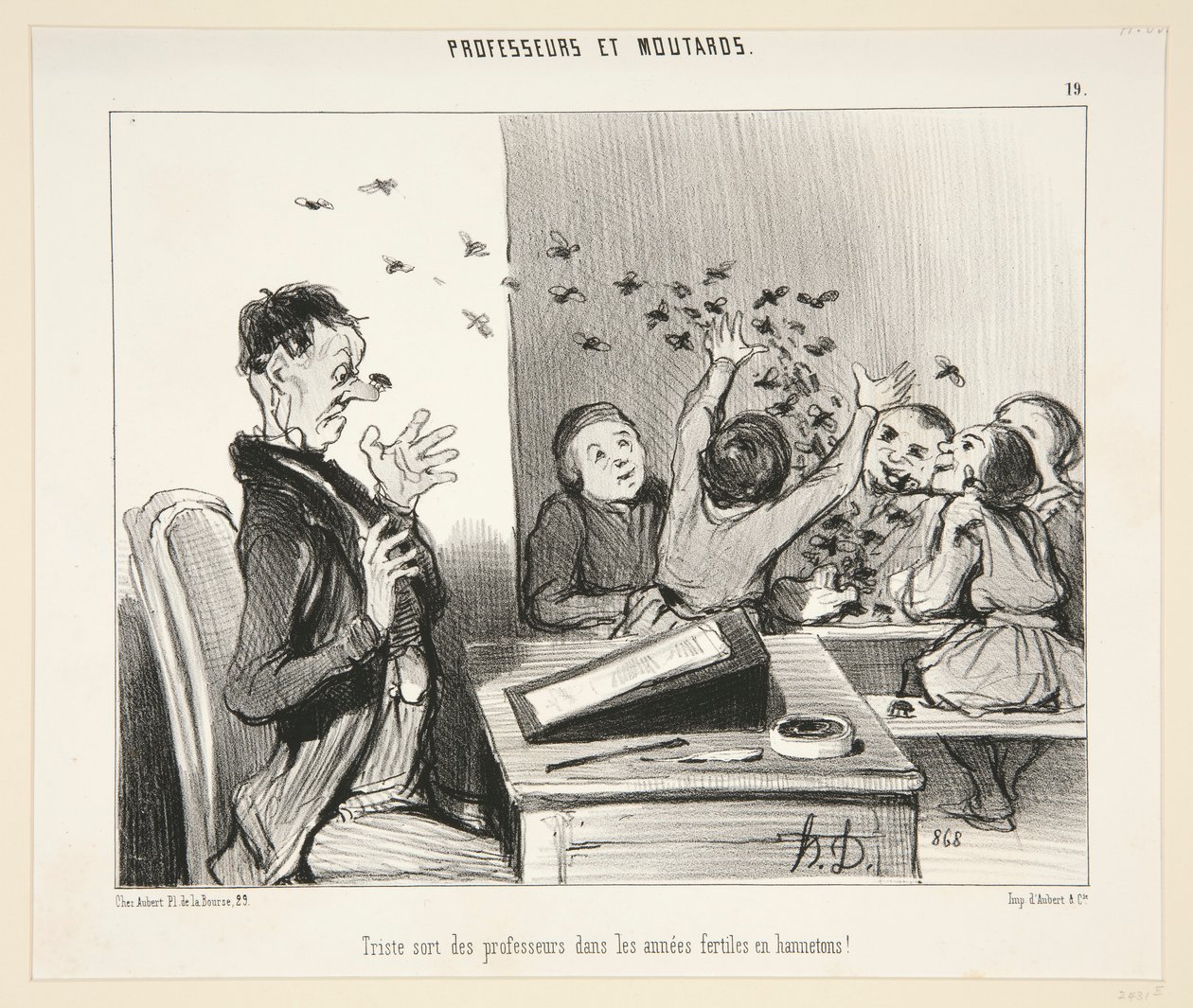Sad Fate of Professors? - #19 of Professors and Brats by Honoré Daumier