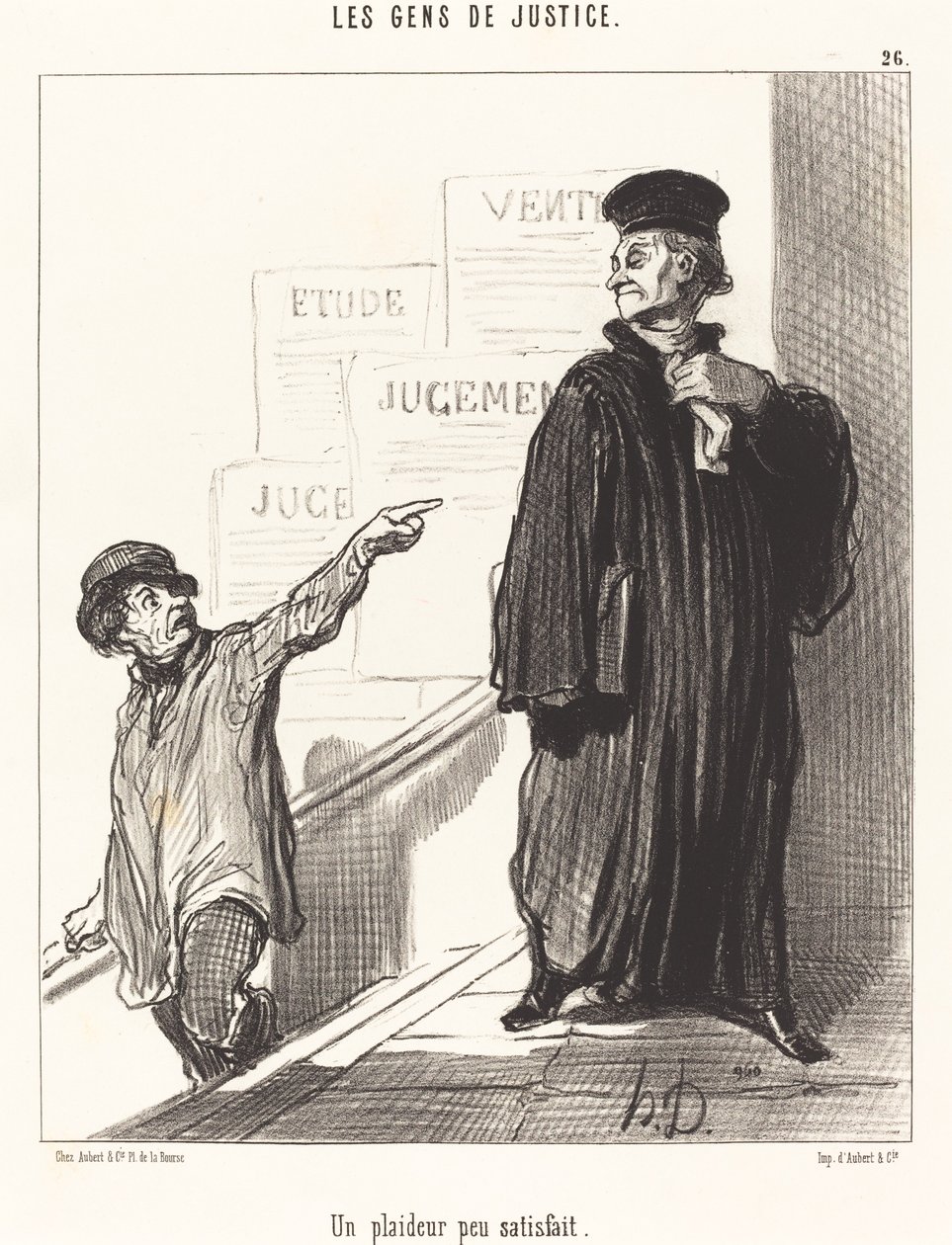 A Dissatisfied Litigant by Honoré Daumier