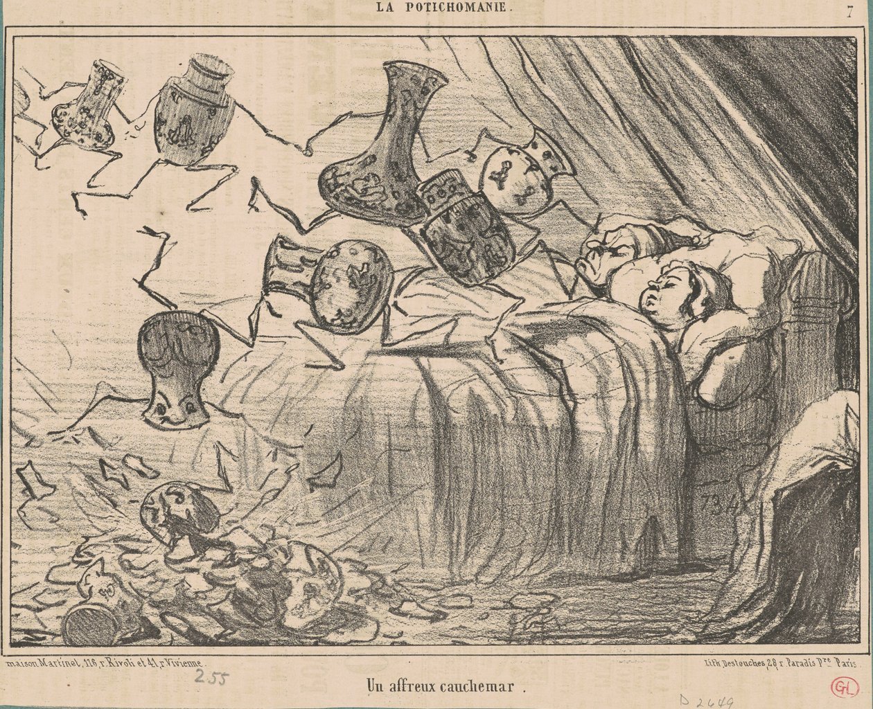 A Horrible Nightmare by Honoré Daumier