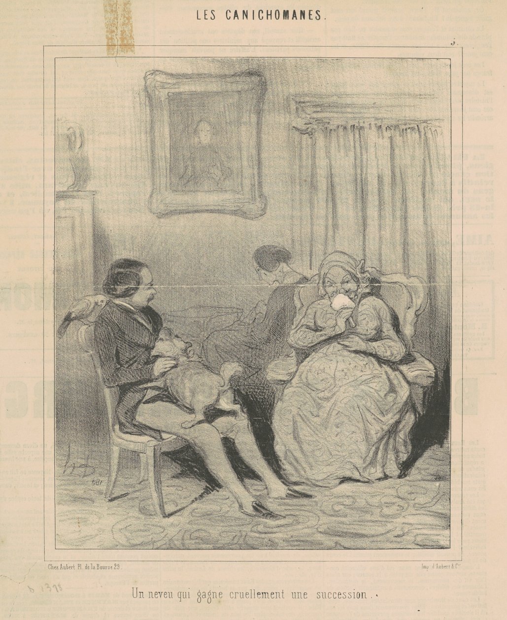 A Nephew Who Cruelly Wins an Inheritance by Honoré Daumier