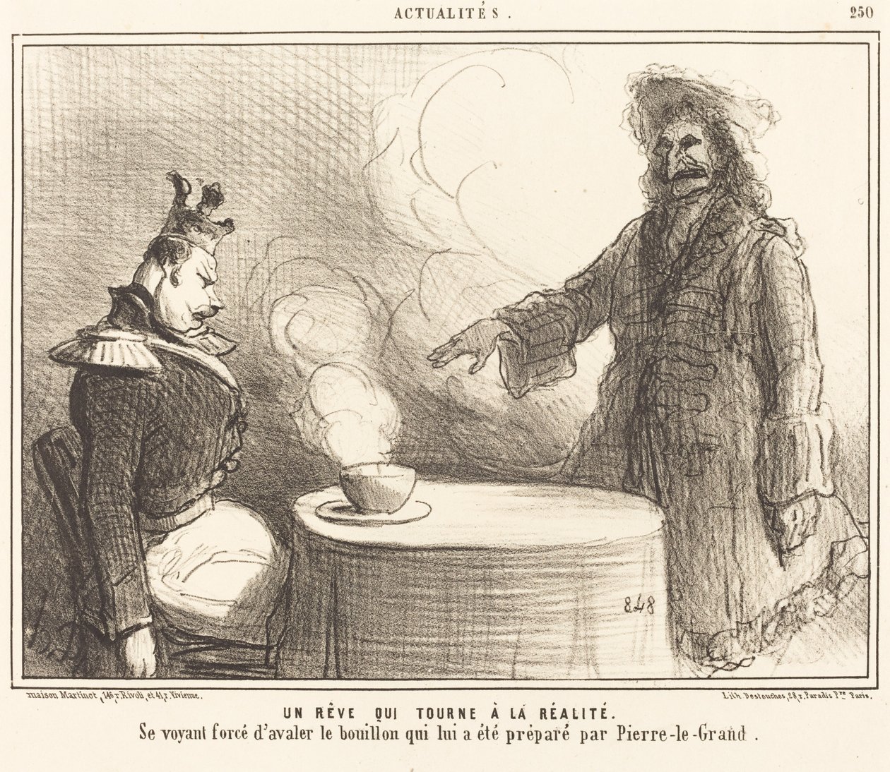 A Dream That Turns into Reality by Honoré Daumier