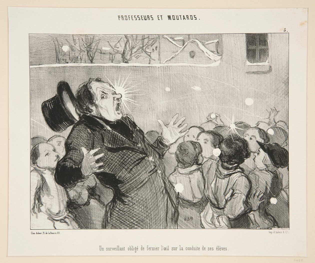 A Watchful Obligation by Honoré Daumier