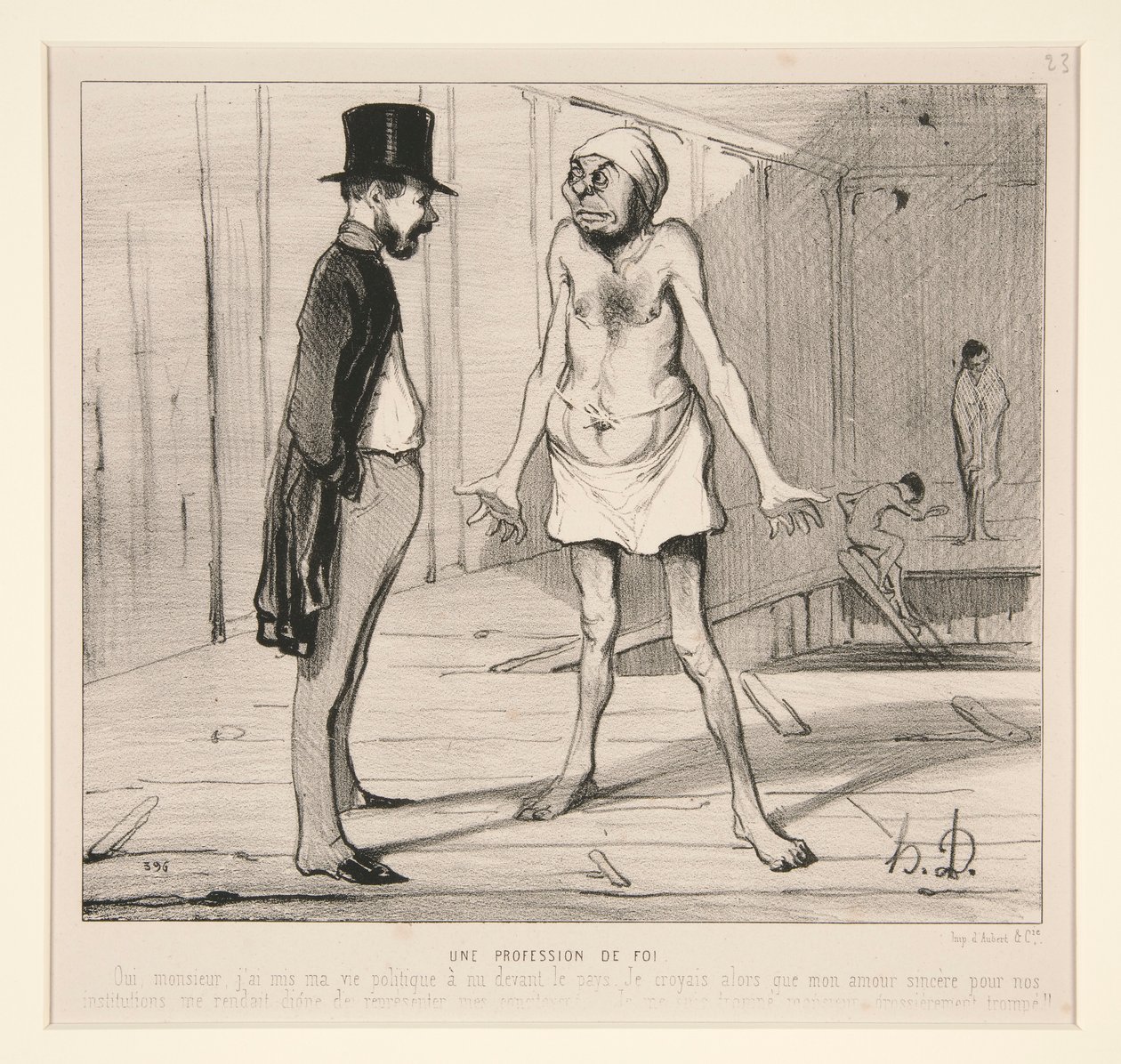 A Profession of Faith by Honoré Daumier