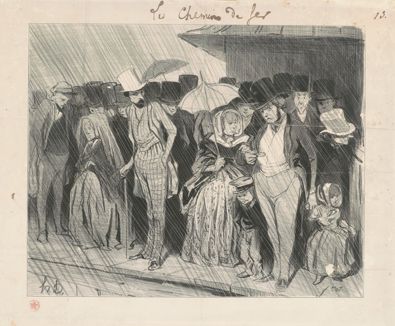 An Infinitely Prolonged Station by Honoré Daumier