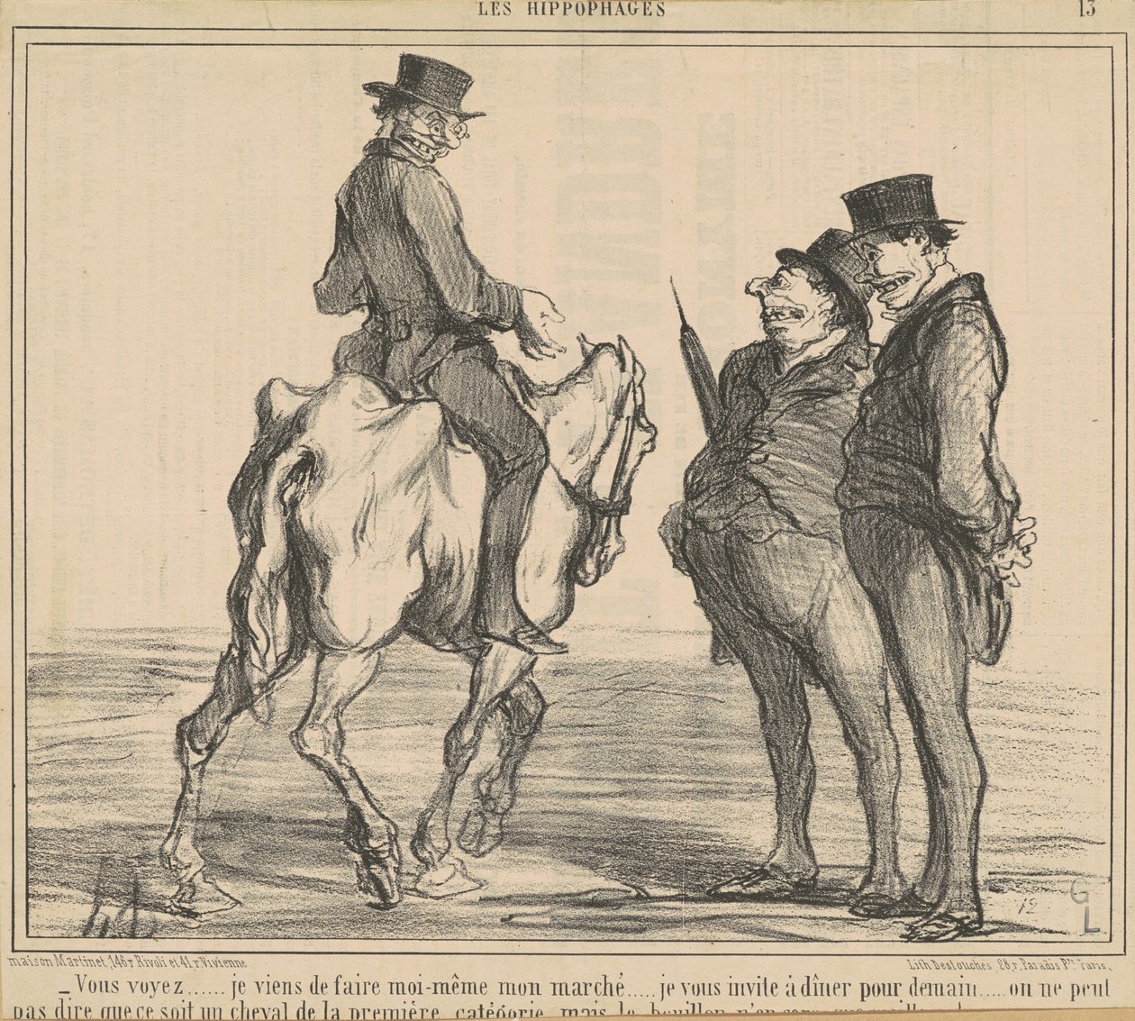 You see... I just did... my shopping... by Honoré Daumier