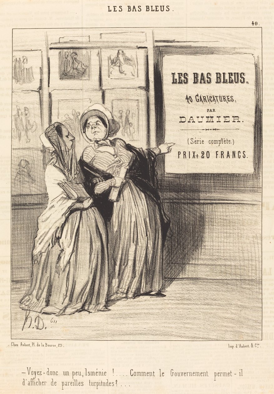 Just Look a Little, Ismenie!... by Honoré Daumier