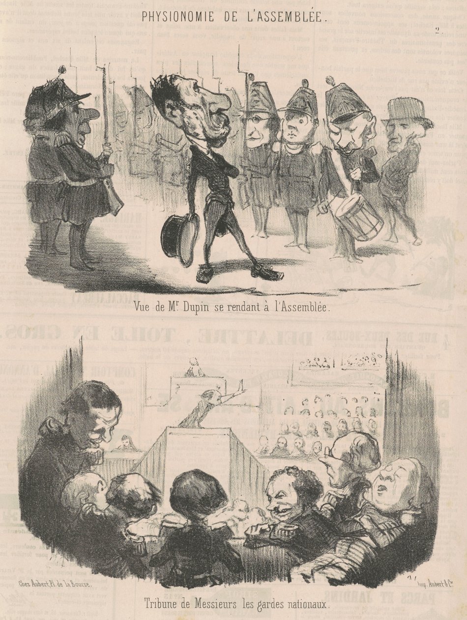View of Mr. Dupin going to the assembly by Honoré Daumier