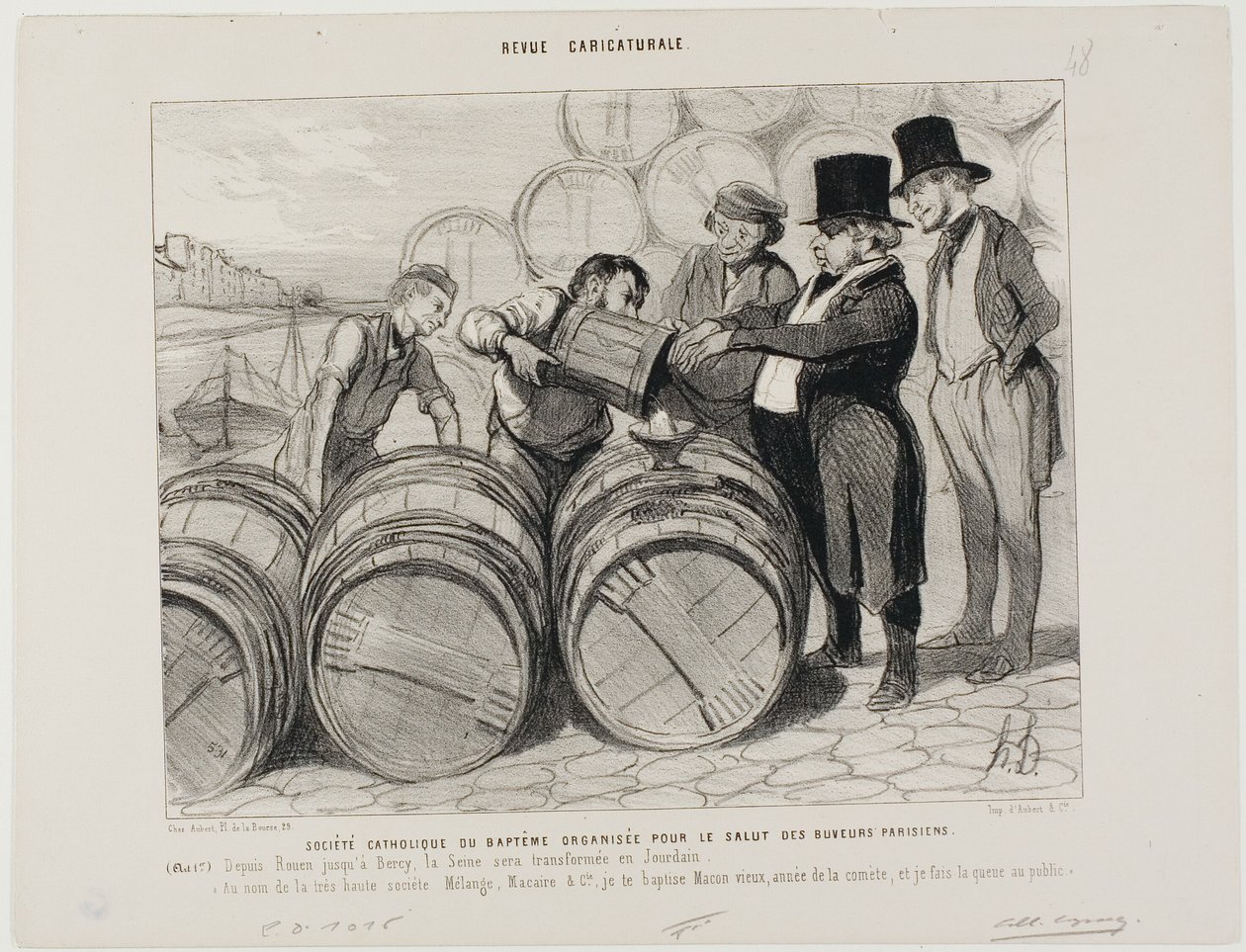 Catholic Society of Baptism by Honoré Victorin Daumier